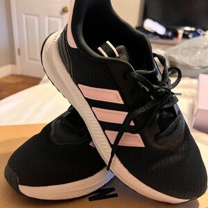 Adidas Women's Black and Light Pink Athletic Shoes